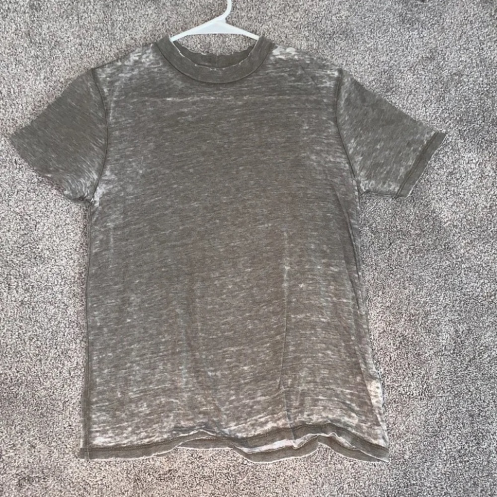 Army Green Distressed Casual Tshirt